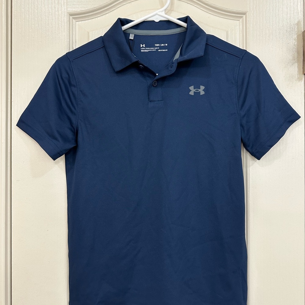 Under Armour Blue Athletic Polo Shirt